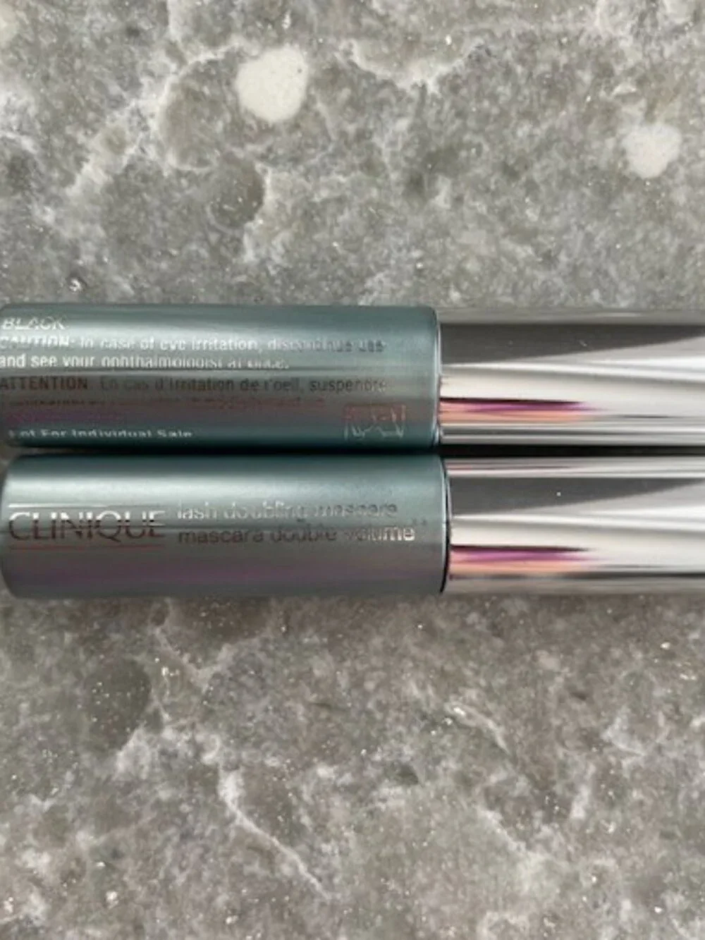 Clinique Lash Doubling Mascara-Black Travel Size .14 OZ NEW Set of Two